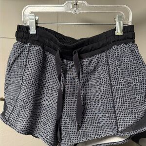 lululemon athletica Black and White hotty Shorts